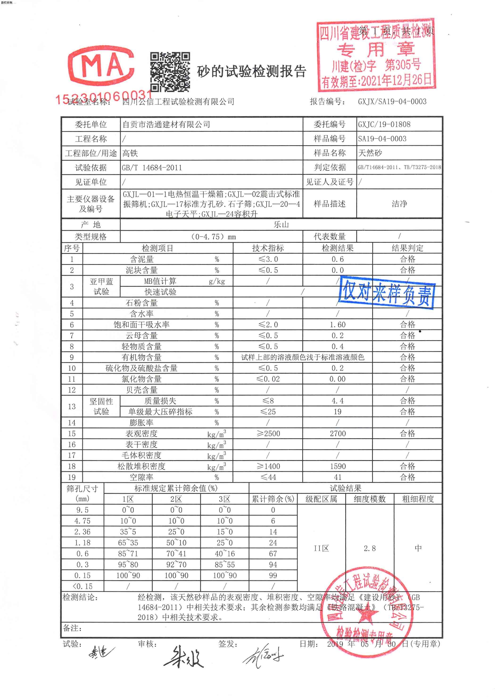 自貢浩通砂石廠(chǎng)
